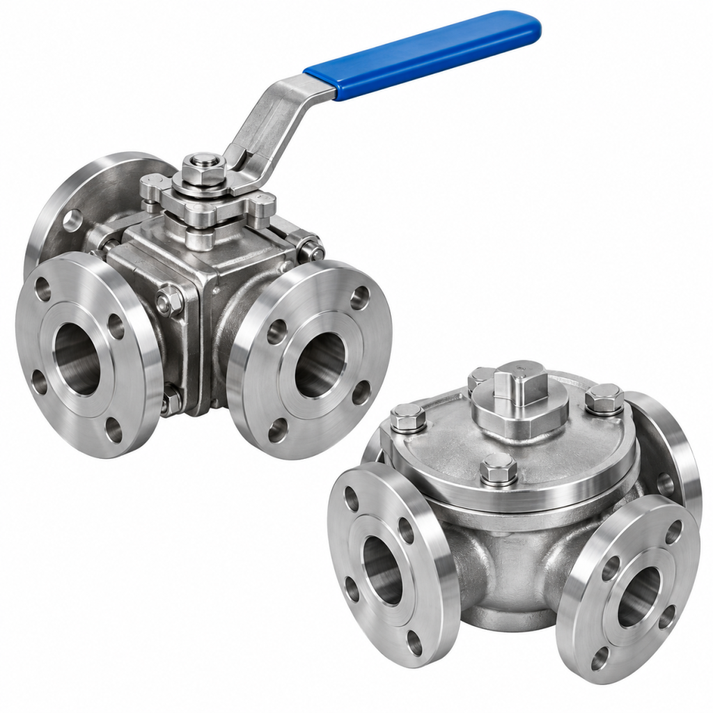 3 Way & 4 Way Ball Valves